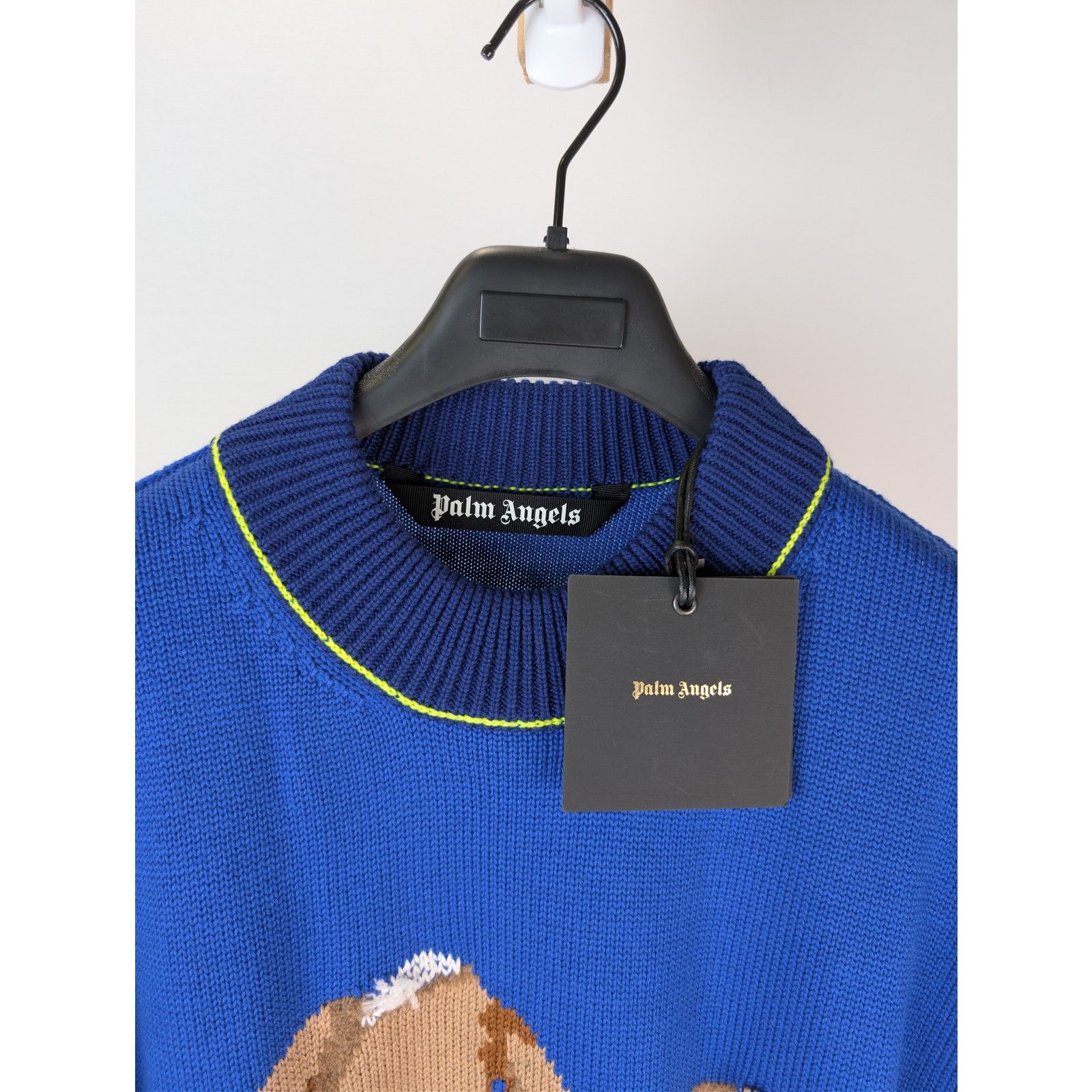 Palm Angels o1rshd1 Bear Sweater in Blue / Brown Size US L / EU 52-54 / 3 - 7 Thumbnail