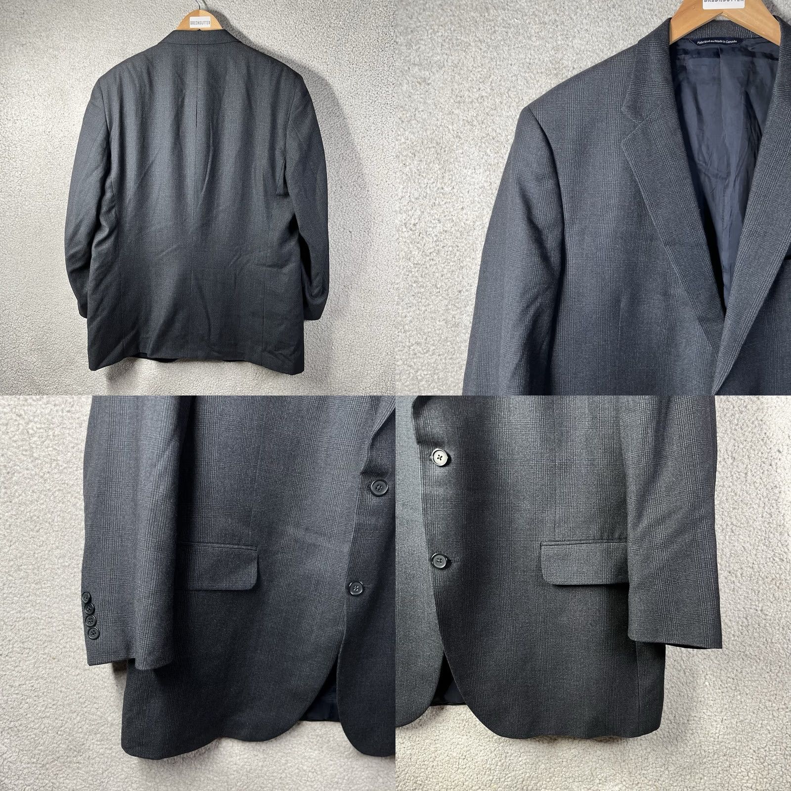 Vintage Coppley Loro Piana Sport Coat Blazer Mens 46 Blue Wool 2 Button Notch Lapel Regular 2 Piece Dry Clean Only Men's Suit Coat Size 46R - 8 Thumbnail
