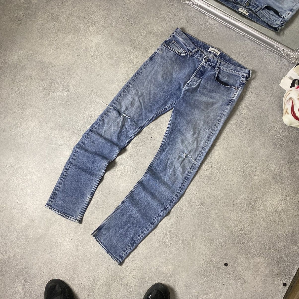 Stone Island Vintage Stone Island Jeans Patch Pocket Straight Fit Casual Size US 32 / EU 48 - 8 Thumbnail