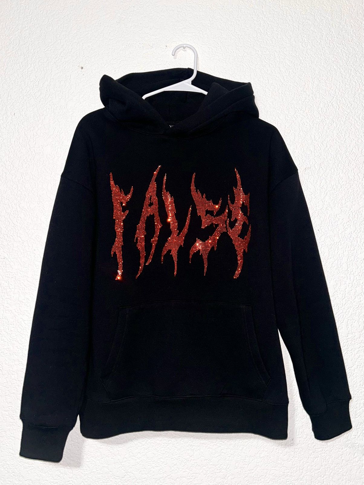 Other FALSE Black Skull Rhinestone Hoodie Size US M / EU 48-50 / 2 - 1 Thumbnail