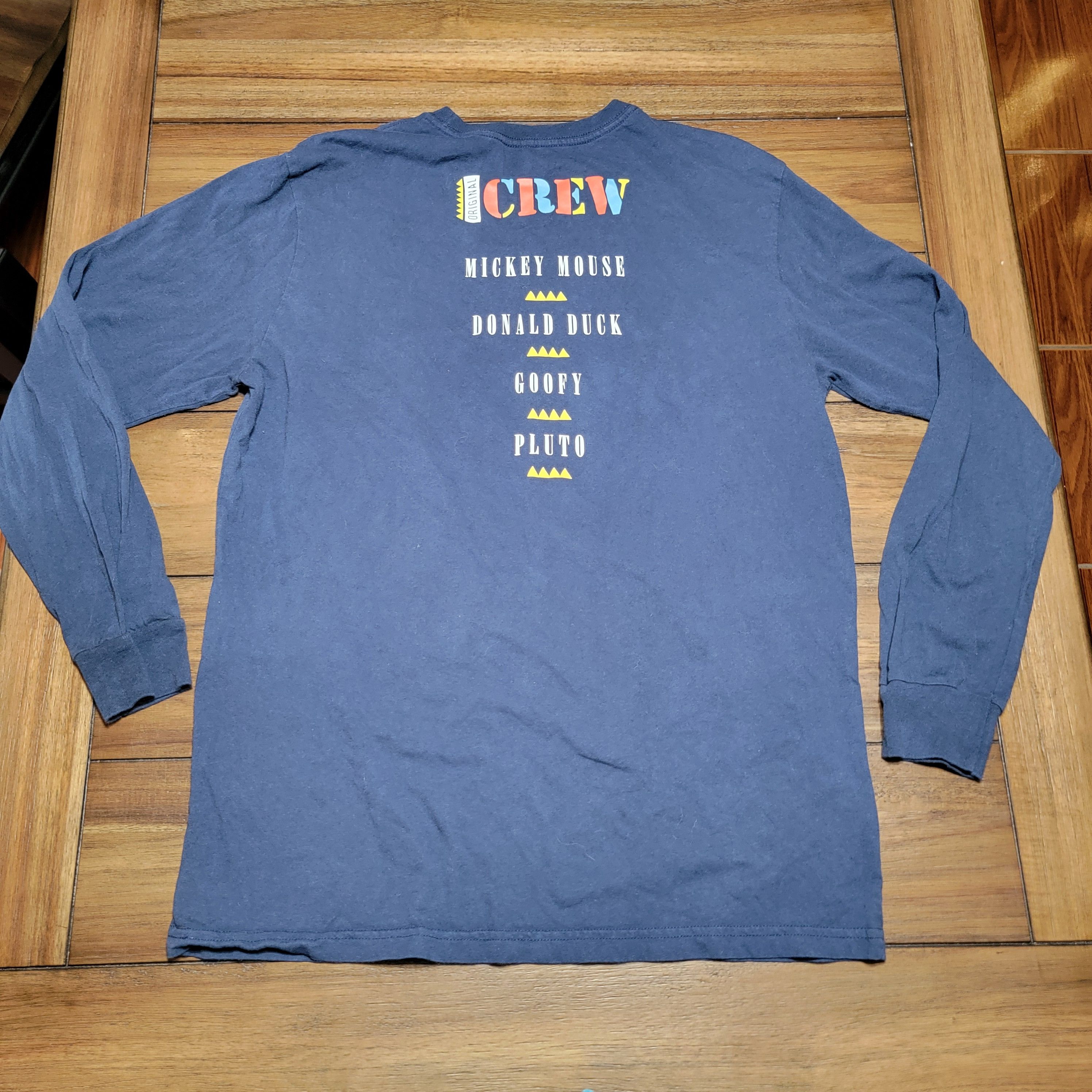 Disney Disney LS Dark Blue Unisex Tee "Original Crew" - Size Large Size L / US 10 / IT 46 - 3 Thumbnail