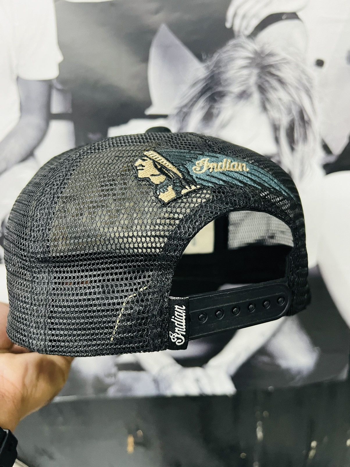 Indian Motorcycle VINTAGE INDIAN MOTORCYCLE TRUCKER CAP Size ONE SIZE - 6 Thumbnail