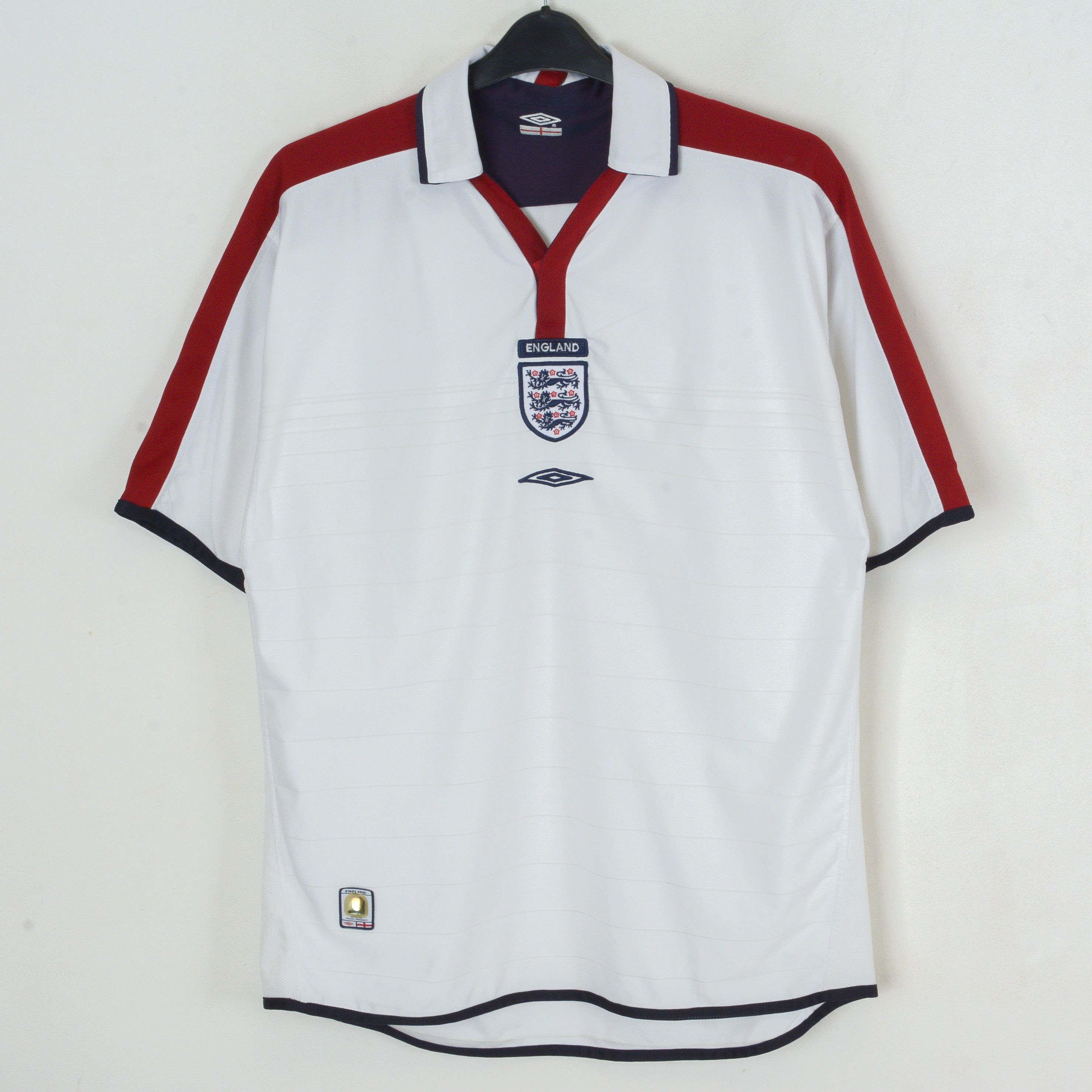 Umbro England Men L Football Reversible Home 2003 2005 Shirt Kit Size US M / EU 48-50 / 2 - 1 Thumbnail