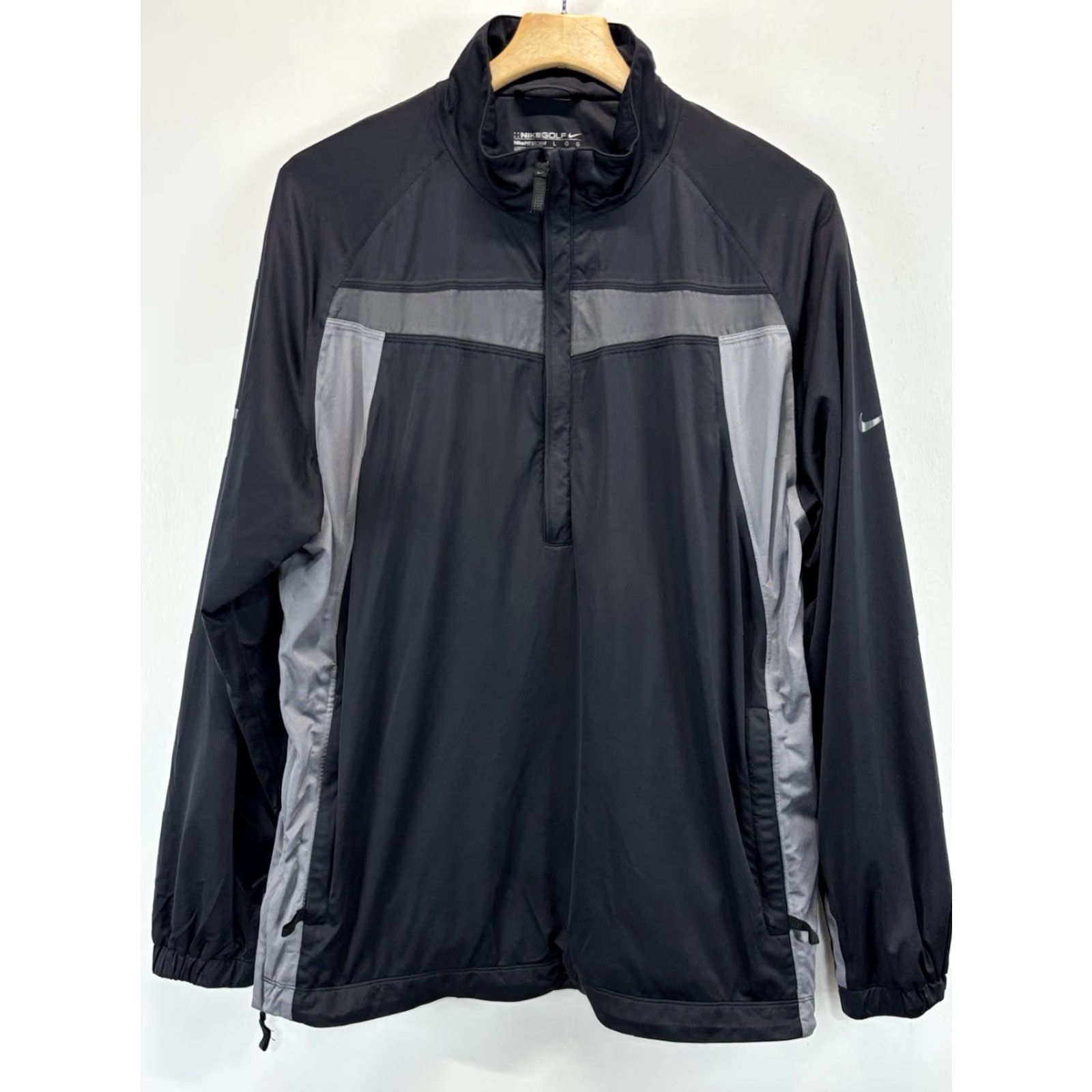 Nike Nike Golf Pullover Jacket Men L Black Gray Half Zip Storm Windbreaker Read Size US L / EU 52-54 / 3 - 2 Thumbnail
