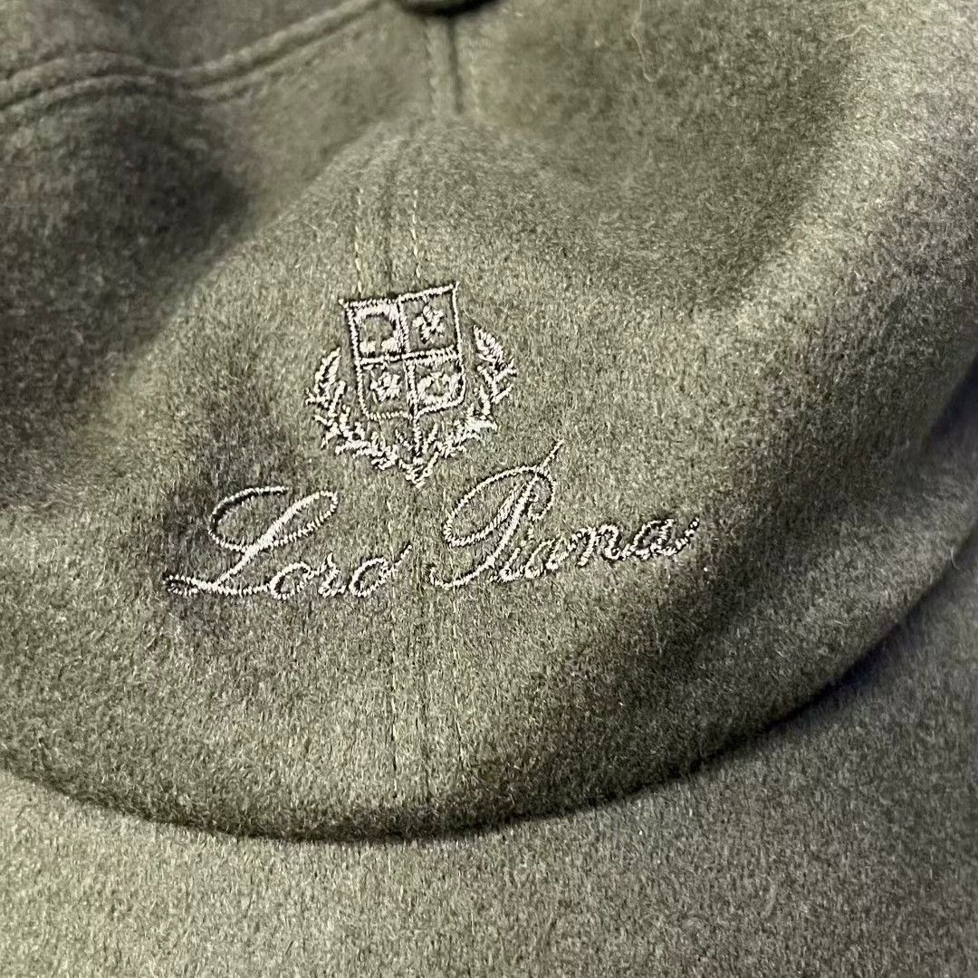 Loro Piana brown embroidered cashmere baseball cap Size ONE SIZE - 2 Thumbnail