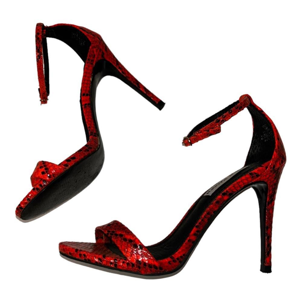 Steve Madden Steve Madden l Stecy Orange Snakeskin Heels 6.5 Size US 6.5 / IT 36.5 - 5 Thumbnail