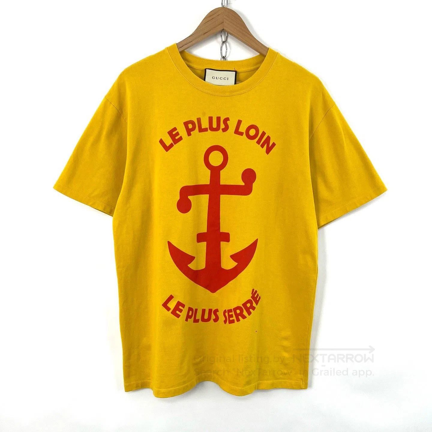 Gucci Gucci Yellow Anchor Print Short Sleeve. Size M / US 6-8 / IT 42-44 - 1 Thumbnail
