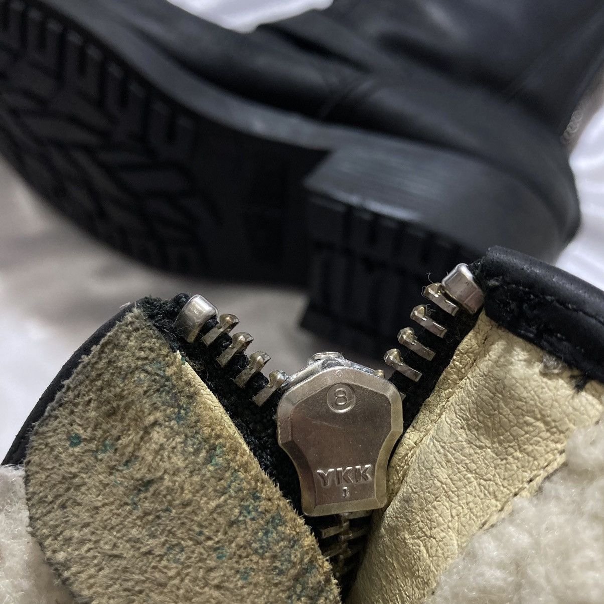 Dirk Bikkembergs JOHNNY BULLS - Western Leather Biker Boots Bondage Zip Back Size US 5 / EU 37 - 13 Thumbnail