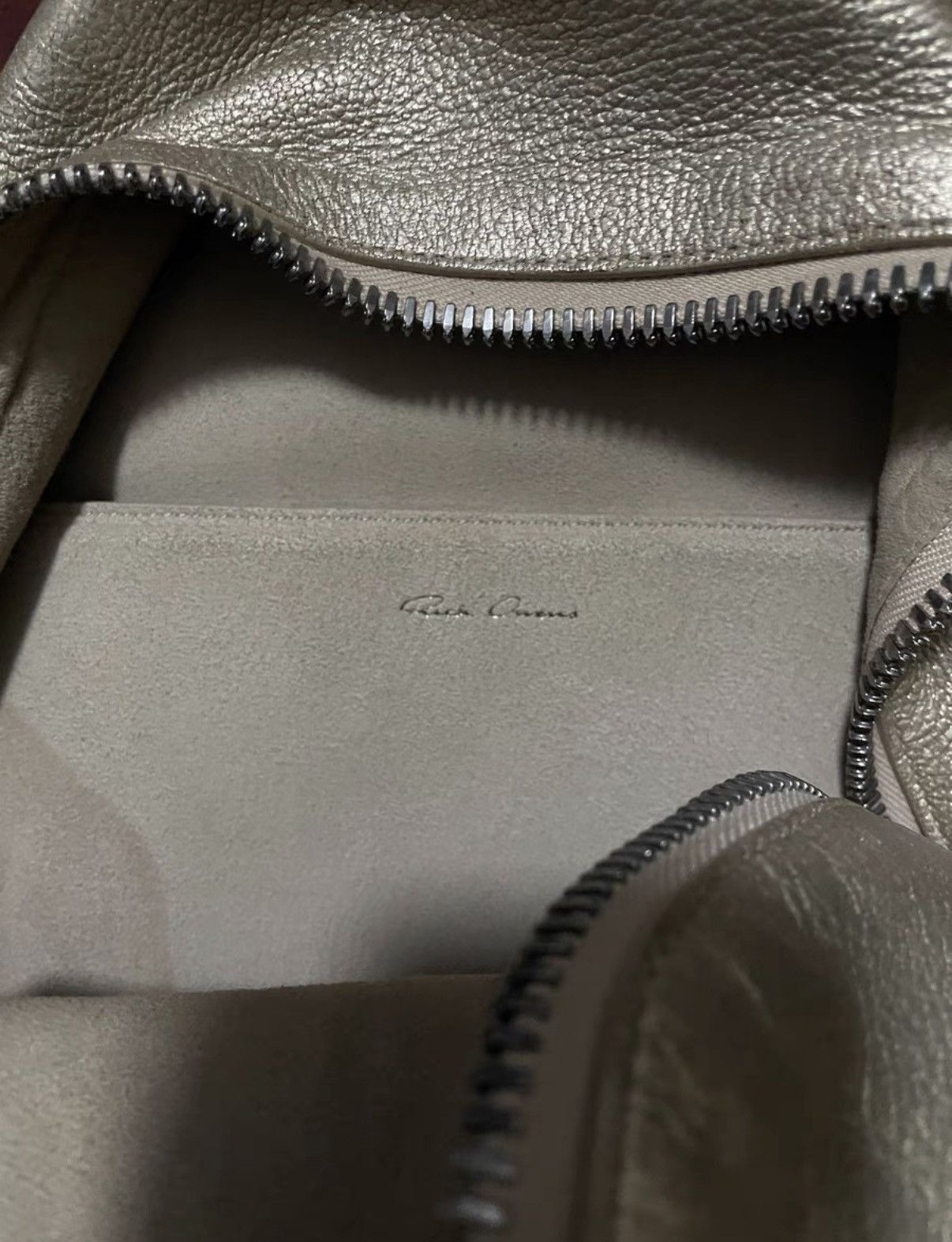 Rick Owens Rick Owens Mainline Champagne Leather Small Backpack Size ONE SIZE - 3 Thumbnail