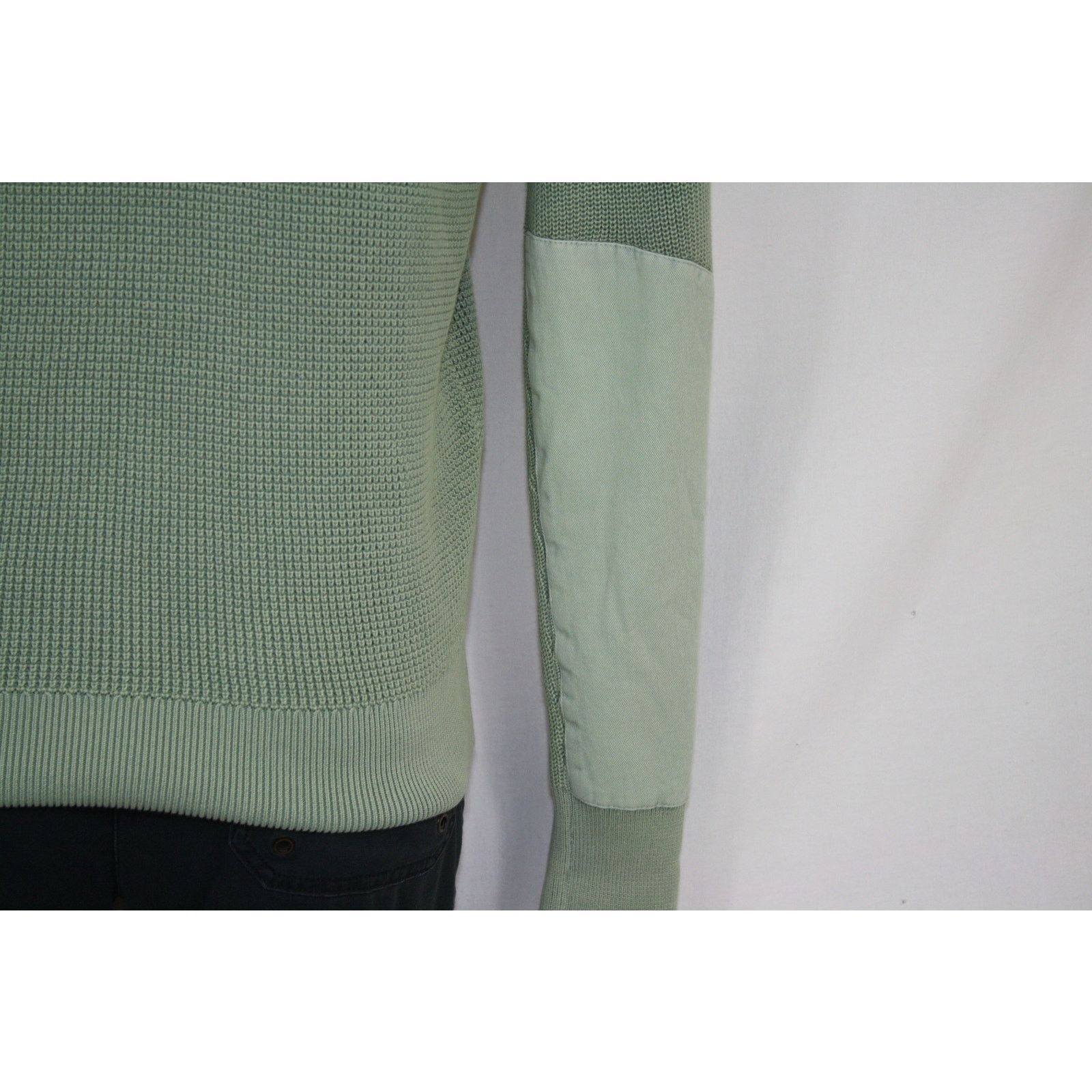 Rag & Bone rag & bone Sweater Mens Large Green Waffle Knit Crewneck Size US L / EU 52-54 / 3 - 5 Thumbnail