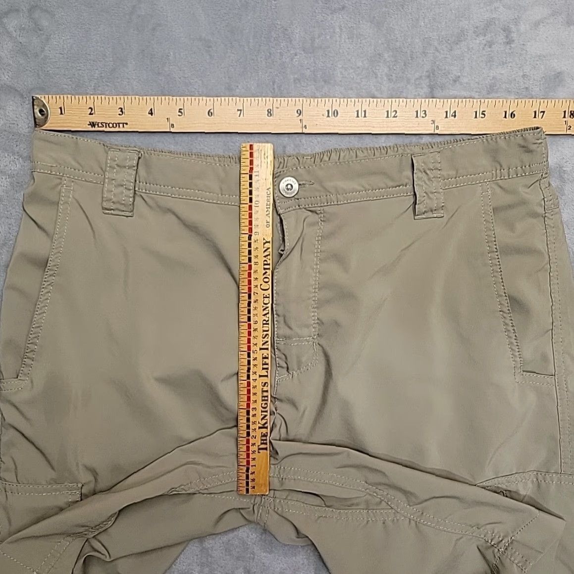 Vintage Columbia Shorts Mens 36x10 Beige Lightweight Performance Fish Hike Cargo UPF 40 Bermuda Casual Outdoor Mens Size US 36 / EU 52 - 5 Thumbnail