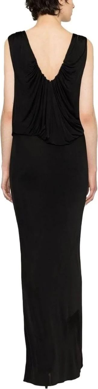 Saint Laurent Paris o1bcso1str1124 Maxi Dress in Black Size XL / US 12-14 / IT 48-50 - 3 Thumbnail