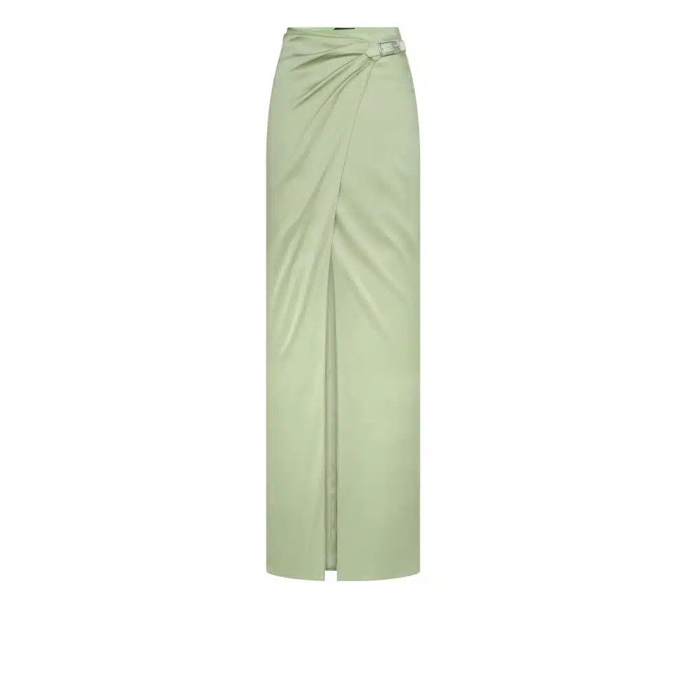 Tom Ford o1loc1c0526 GC5799 Wrap Maxi Skirt in Light Green Size 27" / US 4 / IT 40 - 1 Thumbnail