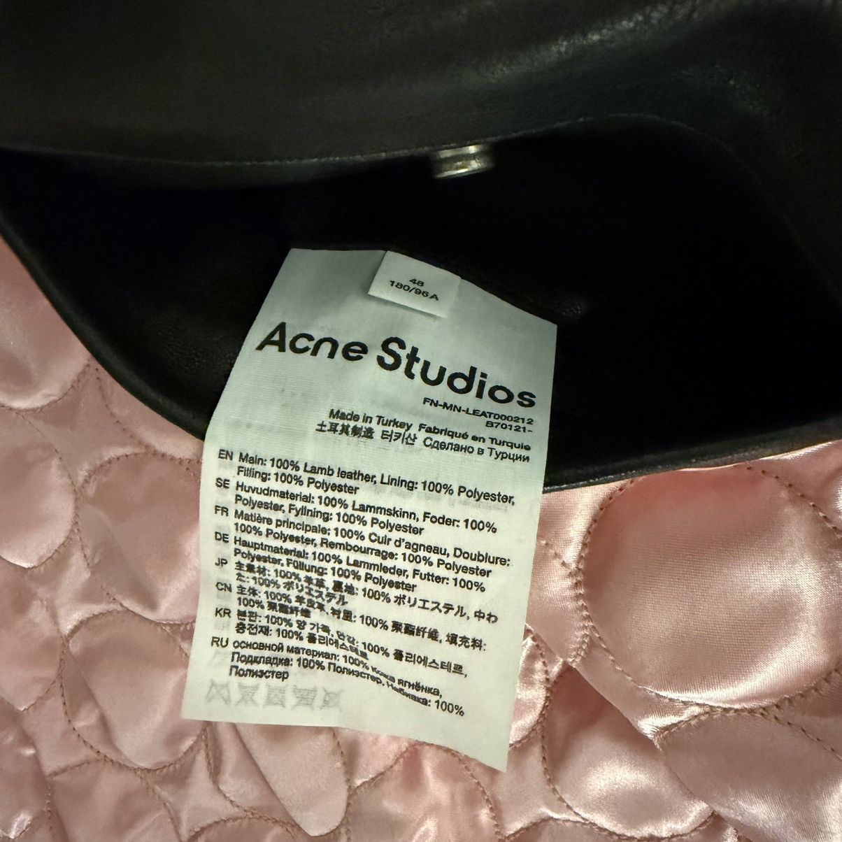 Acne Studios Acne Studios Distressed Leather Jacket Black Size US M / EU 48-50 / 2 - 10 Thumbnail