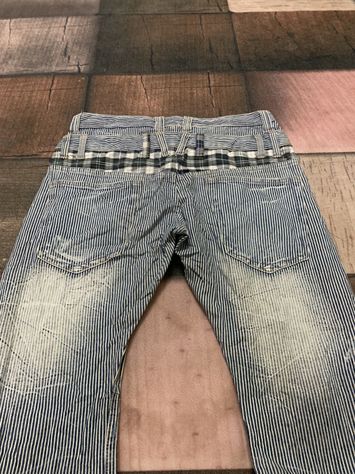 Hysteric Glamour DISTRESSED DOUBLE WAIST dominate hickory rusty mud japanese Size US 33 - 13 Thumbnail
