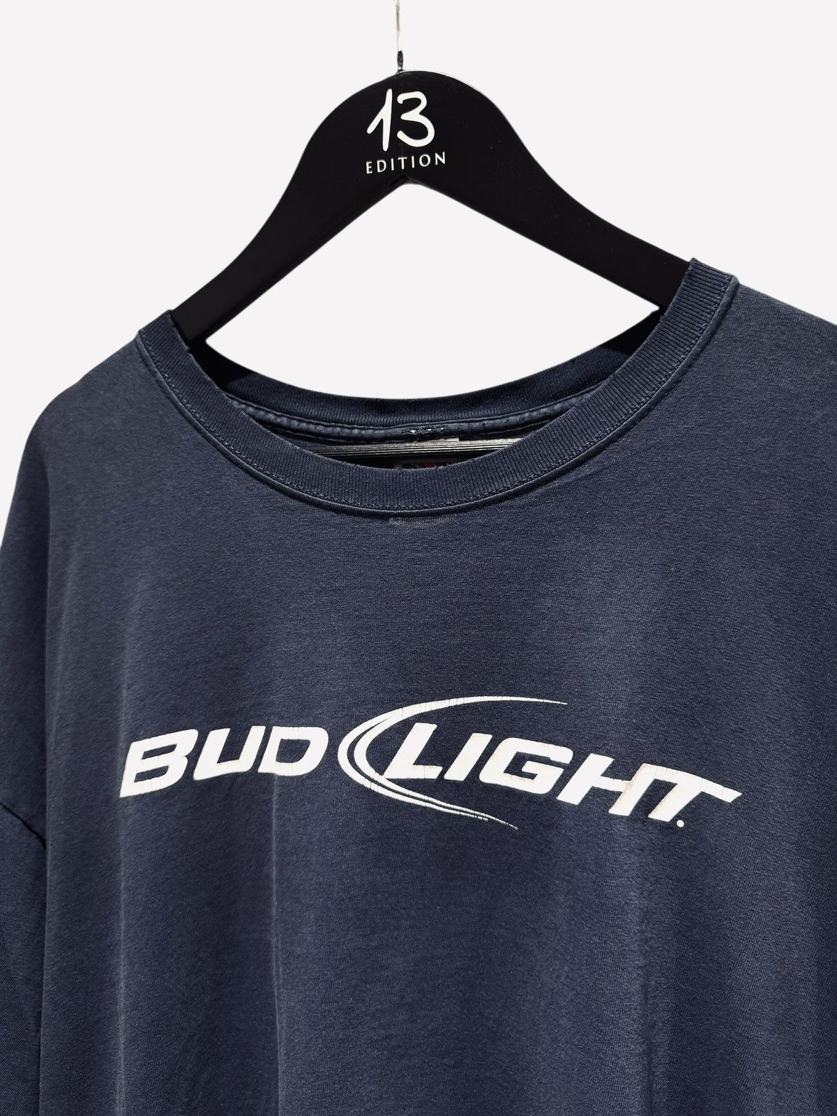 Budweiser Faded Budweiser/Bud Light Vintage Tee Size US XXL / EU 58 / 5 - 2 Thumbnail
