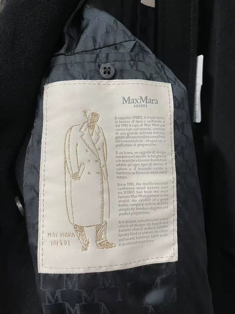 Missing Since Thursday MaxMara 101801 Black Wool Coat-2508 Size US M / EU 48-50 / 2 - 8 Thumbnail