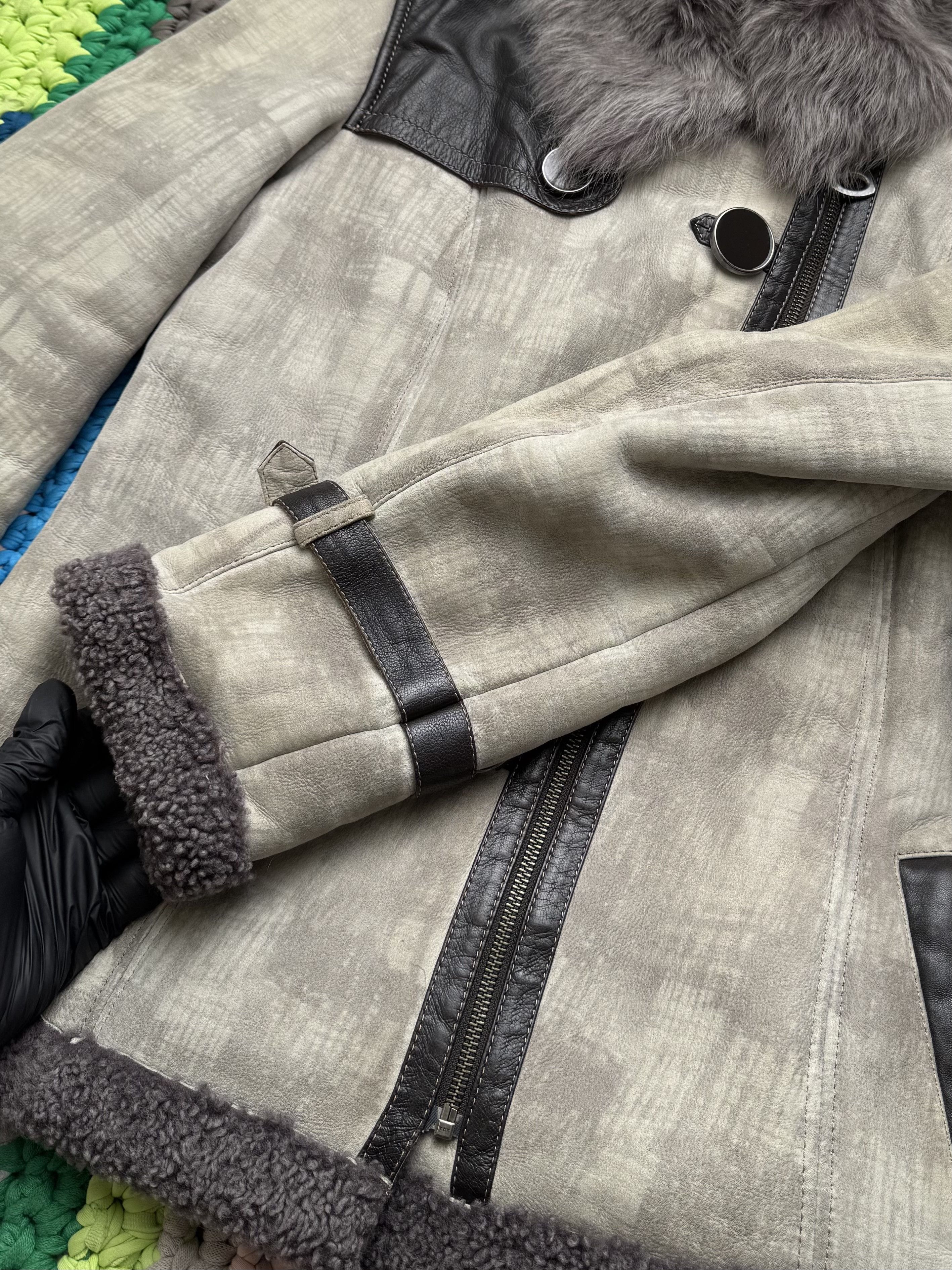 Japanese Brand Vintage Real Sheepskin Jacket (D10)(D15)(V1) Size M / US 6-8 / IT 42-44 - 5 Thumbnail