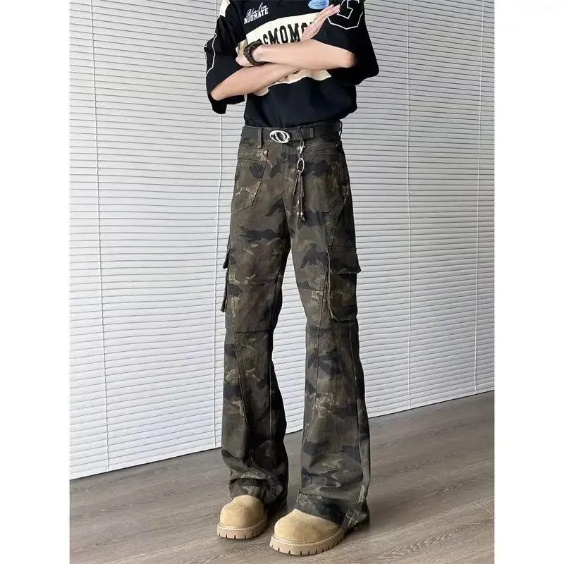 Japanese Brand Retro casual camouflage multi pocket jeans Size US 30 / EU 46 - 6 Thumbnail