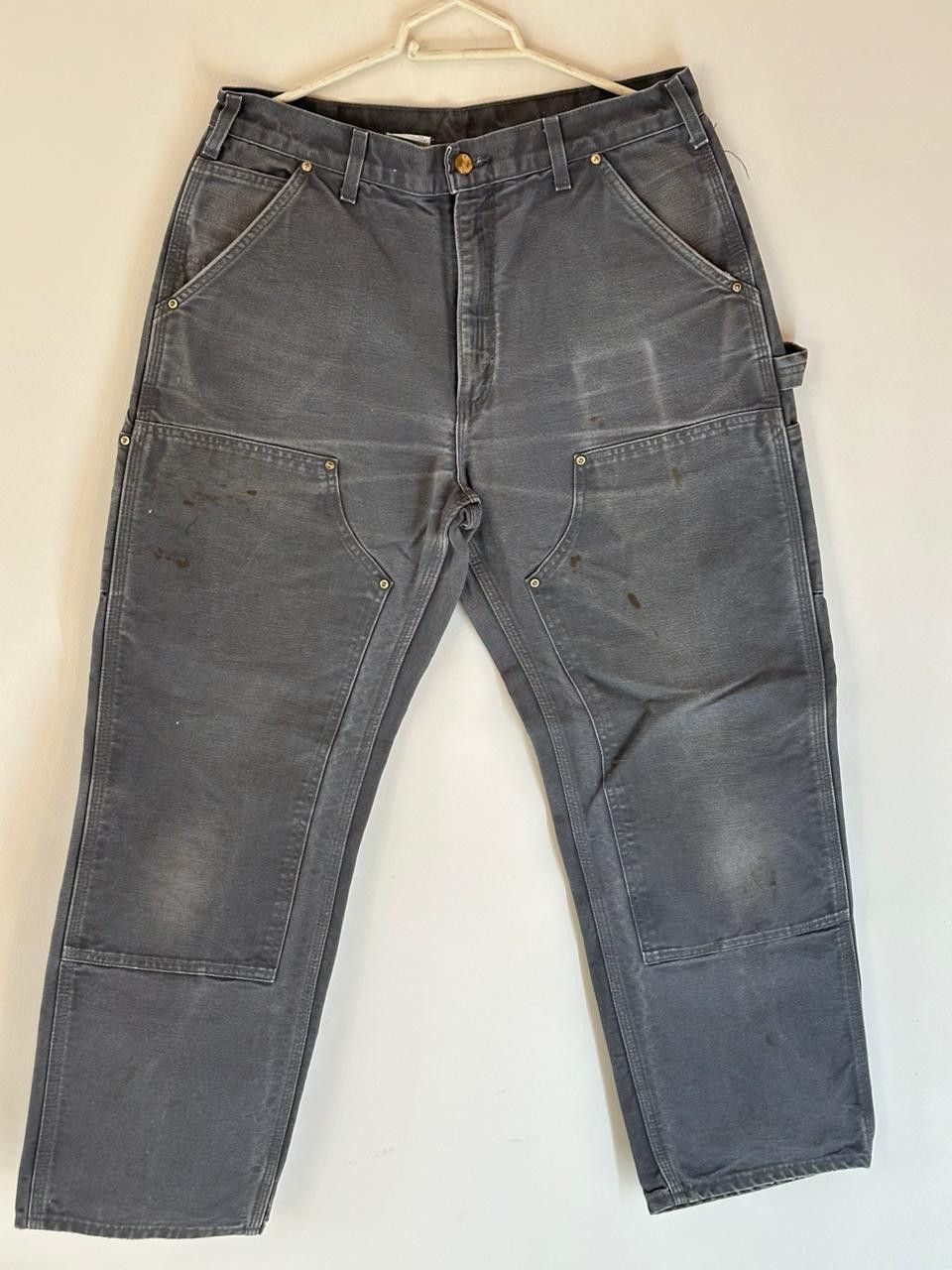 image of Carhartt Double Knee Workwear Pants B01 Gvl in Cement Grey, Men's (Size 32)