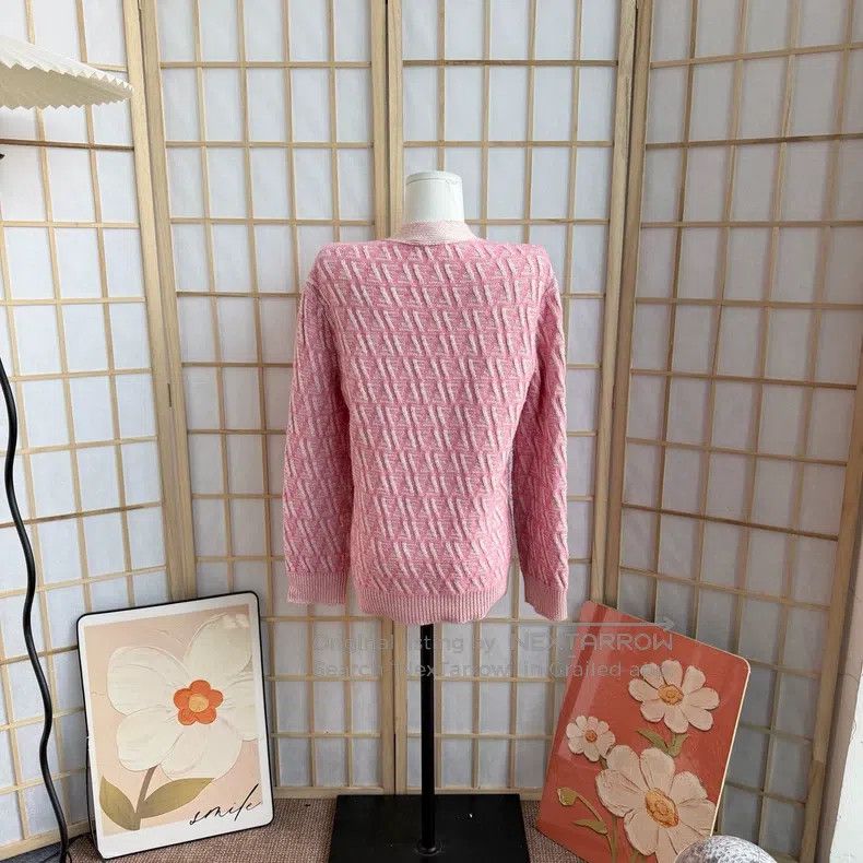 Fendi Fendi Pink printed cardigan Size XS / US 0-2 / IT 36-38 - 2 Thumbnail