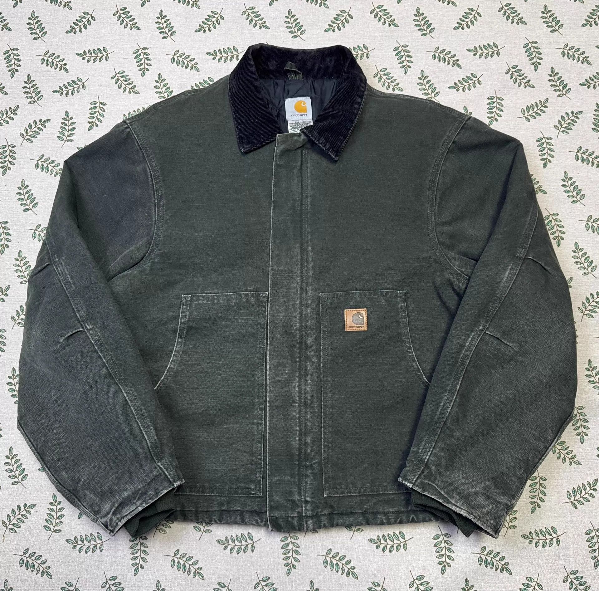 Carhartt Vintage Carhartt J22 Washed Moss Green L Jacket Size US L / EU 52-54 / 3 - 2 Thumbnail