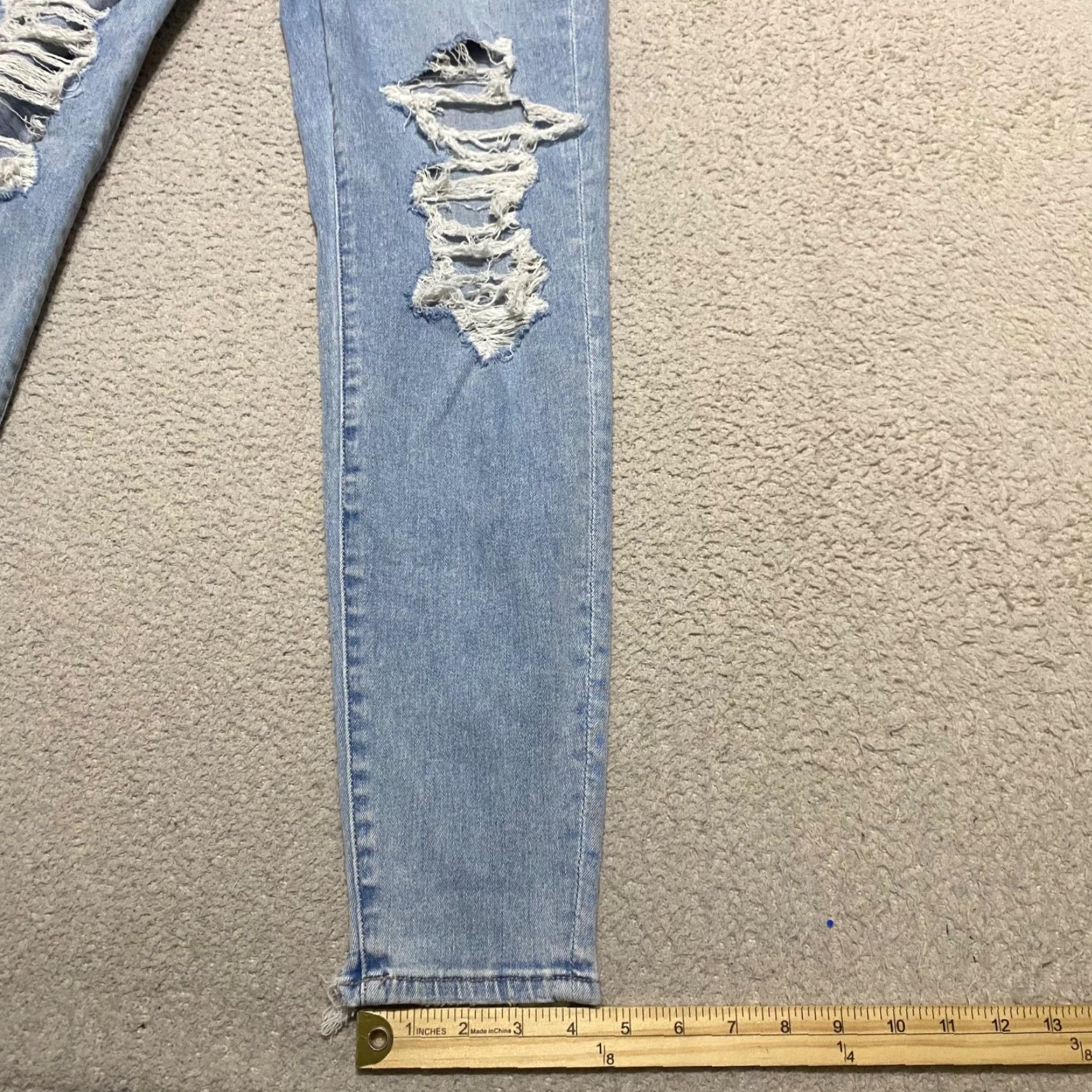 American Eagle Outfitters American Eagle Outfitters Jeans Womens 6 Blue Denim Medium Wash High Rise Jegging Distress Size 28" / US 6 / IT 42 - 5 Thumbnail