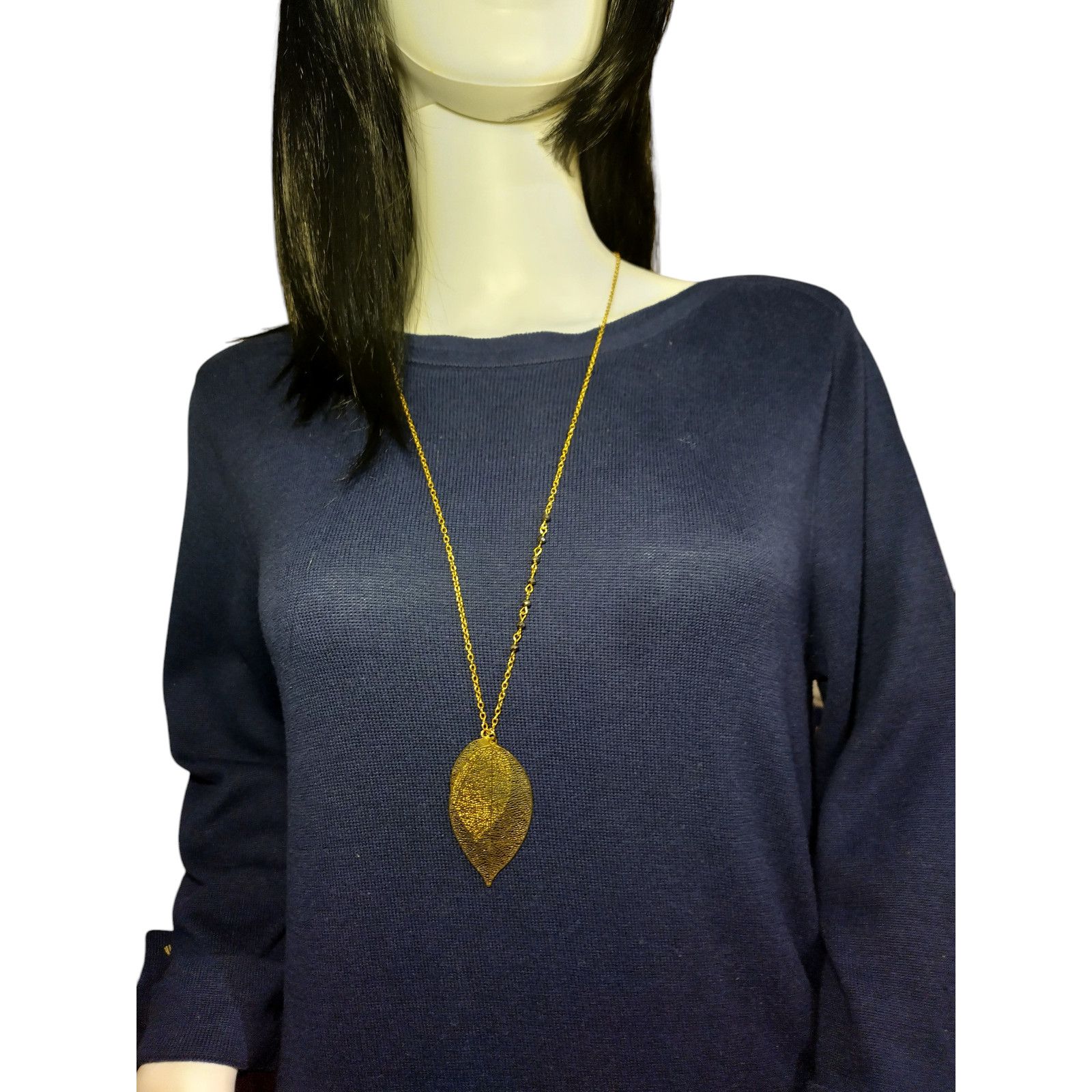 Denim & Co. D&Co. Womens Crewneck Sleeves Mini A-line Dress Blue Sz Md Size M / US 6-8 / IT 42-44 - 2 Thumbnail
