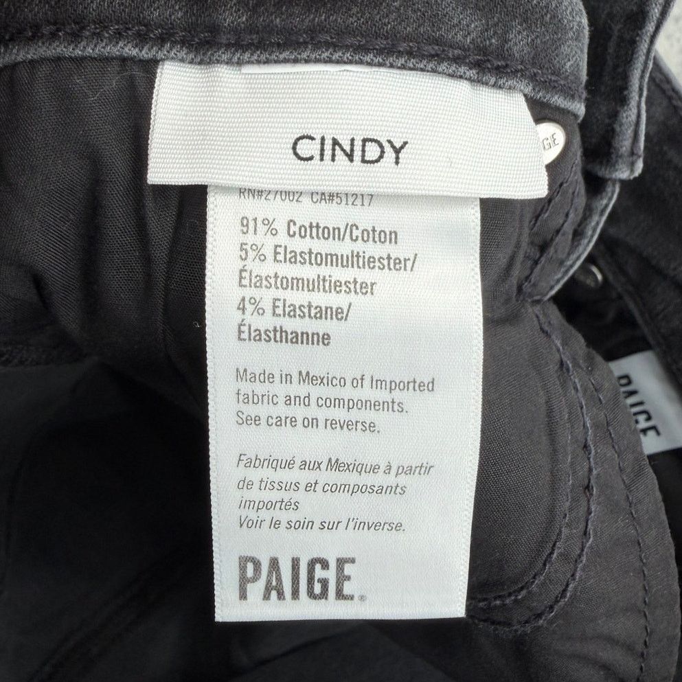 Paige NWT Paige Cindy Transcend Destructed High Rise Straight Jean Size 24" / US 00 / IT 34 - 8 Thumbnail