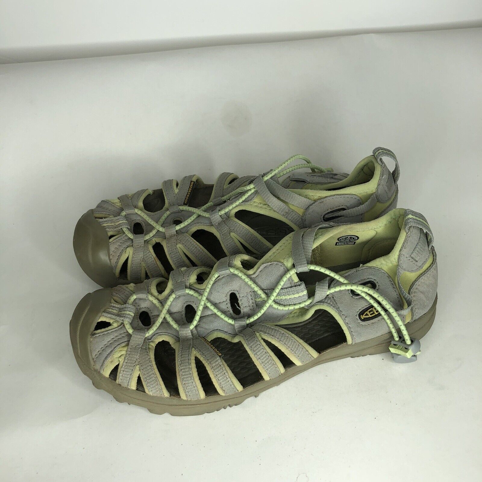 KEEN Keen Gray Green Textile Drawstring Sport Waterproof Sandals Size US 6 / EU 39 - 10 Thumbnail