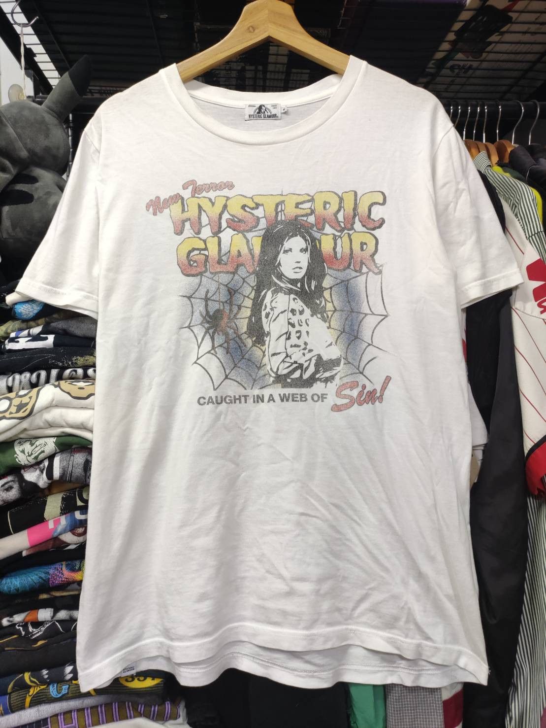 Hysteric Glamour Hysteric Glamour " Caught In A Web Of Sin! " T-Shirt Size US M / EU 48-50 / 2 - 2 Thumbnail