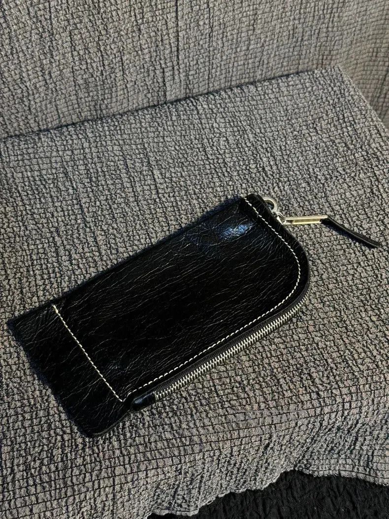 Rick Owens rick owens black leather card holder bag . Size ONE SIZE - 3 Thumbnail