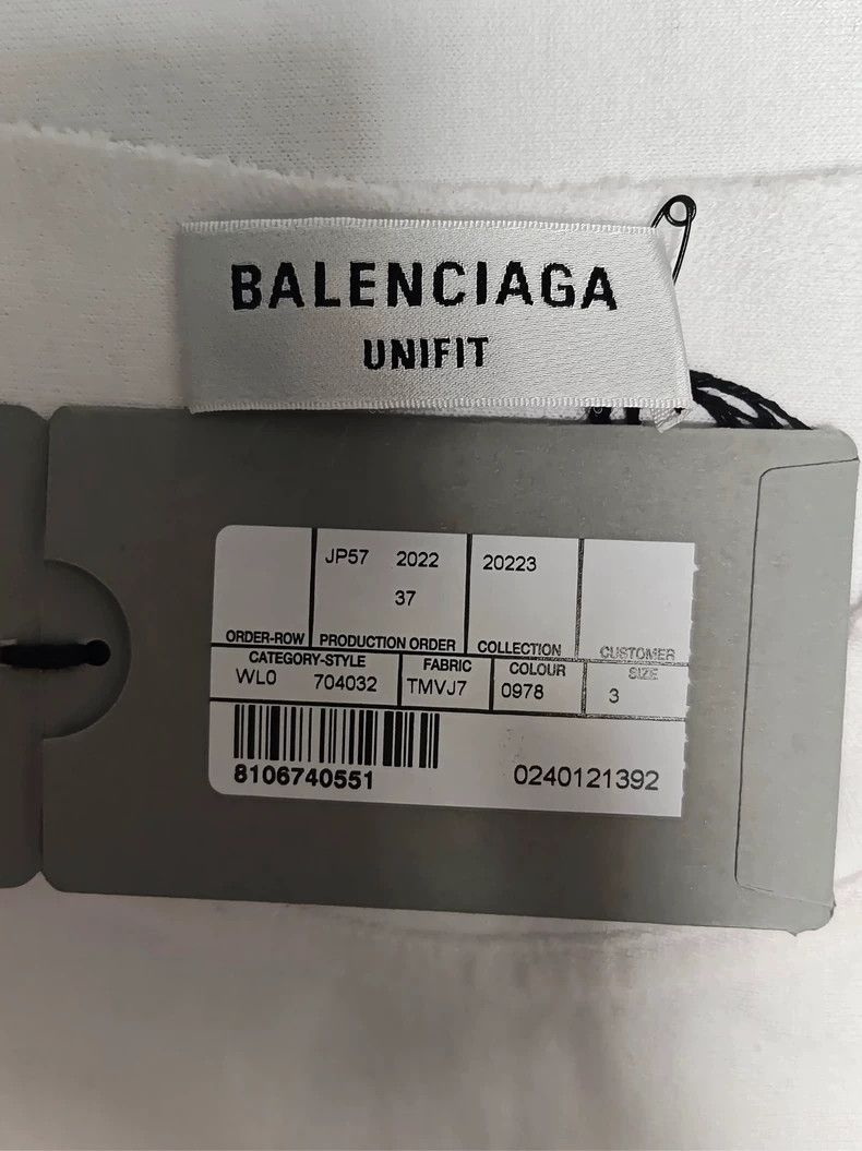 Balenciaga Balenciaga 22FW 3Bsports 3D Cut Short Sleeve T-Shirt 2503-N Size US L / EU 52-54 / 3 - 4 Thumbnail
