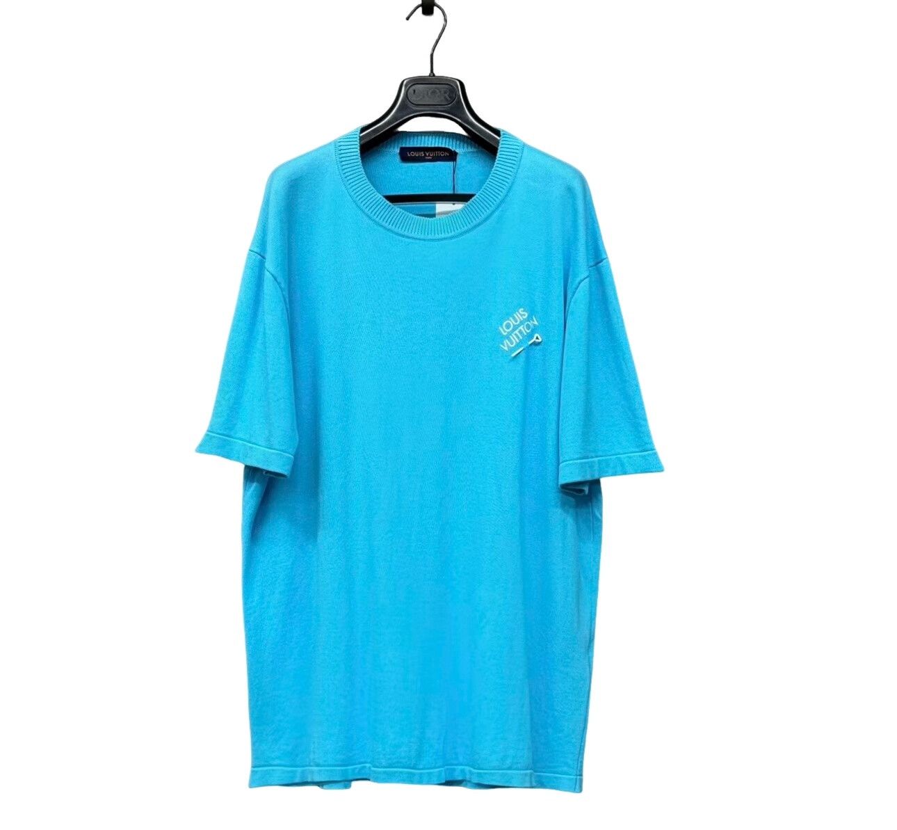Louis Vuitton Louis Vuitton Blue Pin Logo Knit T-Shirt XXL Size US XXL / EU 58 / 5 - 1 Thumbnail