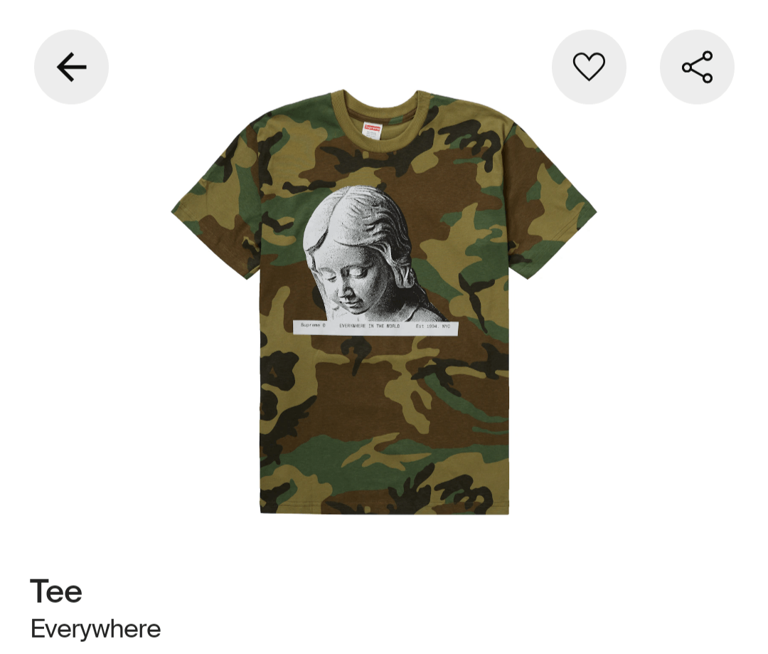 Supreme Supreme Camo Everywhere tee Size US M / EU 48-50 / 2 - 2 Thumbnail