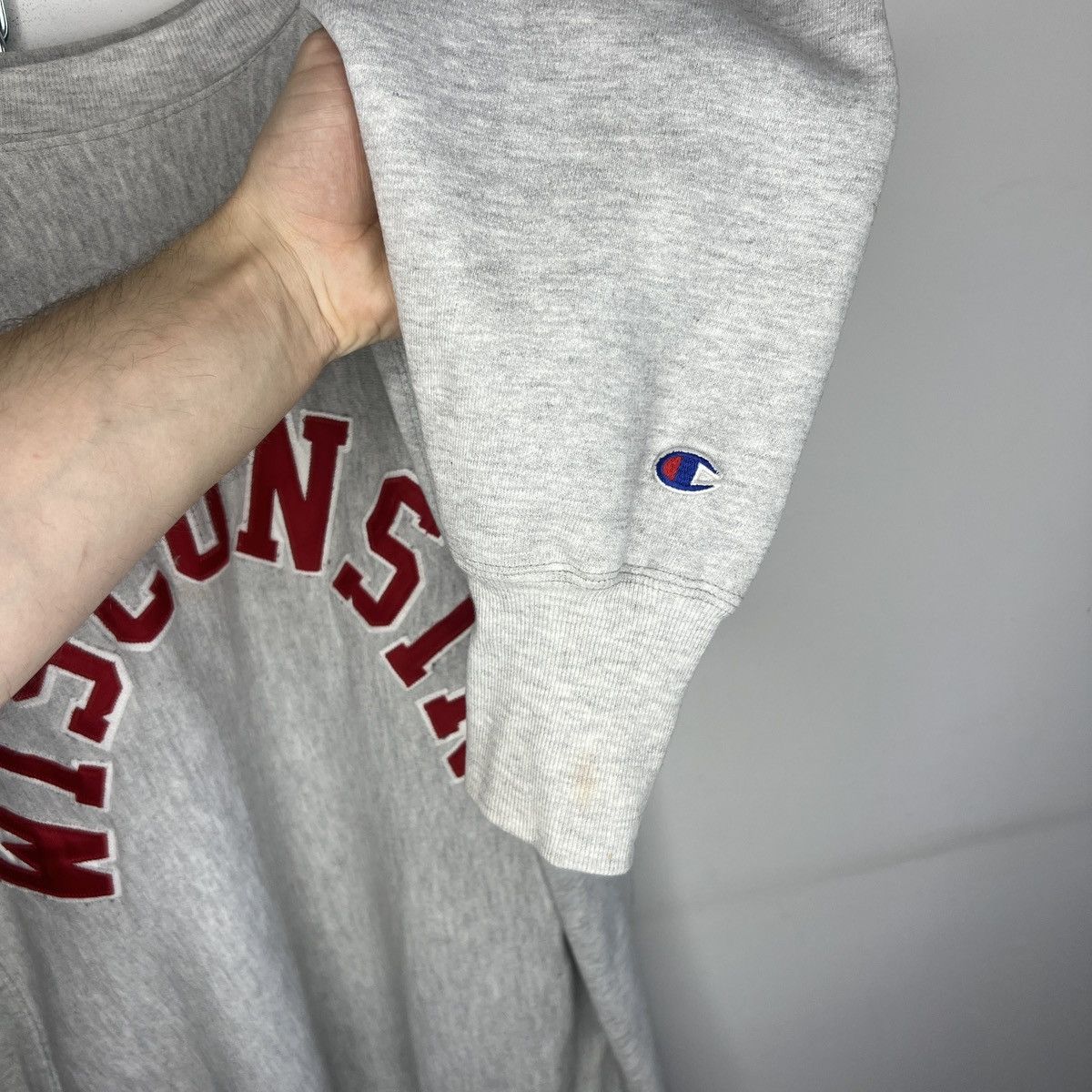 Champion 1990s Wisconsin University Champion Reverse Weave Sweatshirt Size US L / EU 52-54 / 3 - 6 Thumbnail