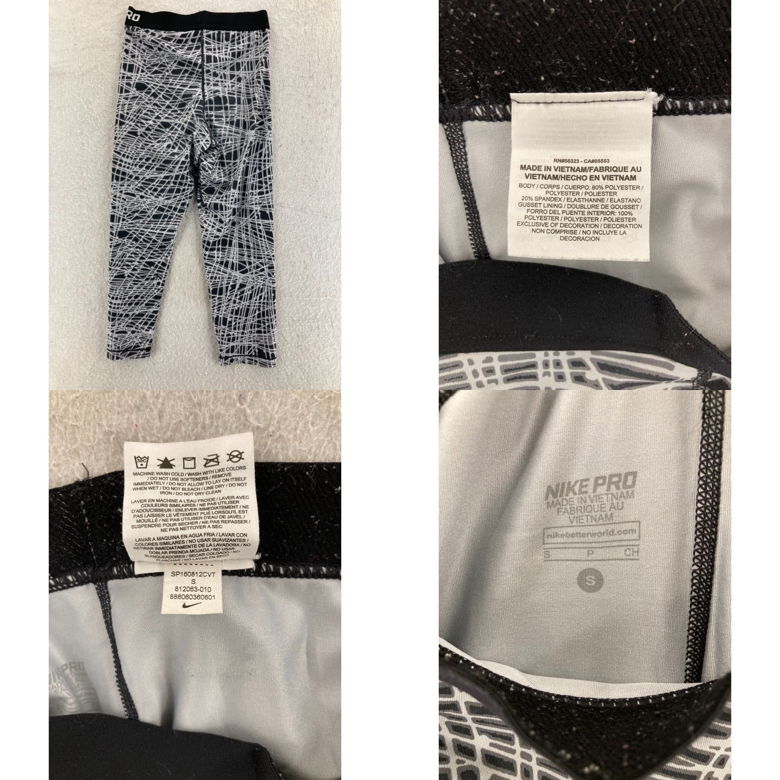 Nike Nike Leggings Womens Small Pro Dri-Fit Compression Leggings Athletic Pants Size 28" / US 6 / IT 42 - 8 Thumbnail