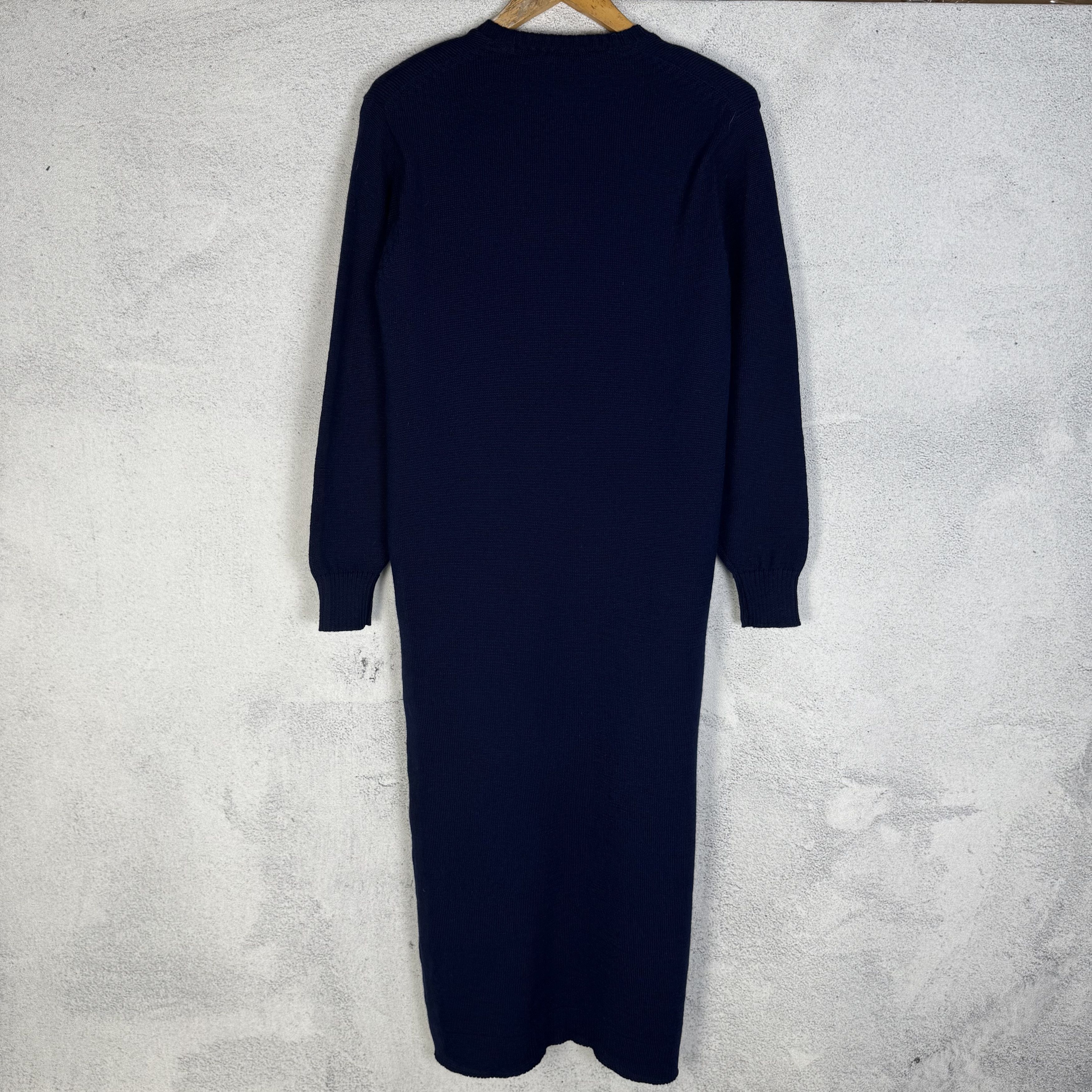 Comme des Garcons Archive 80s Comme Des Garcons Midi Wool Dress Size S / US 4 / IT 40 - 4 Thumbnail