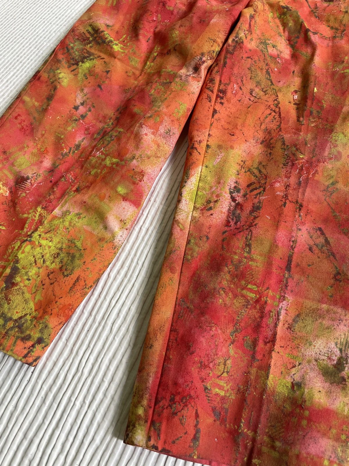Handmade Ugly Madras Hand Painted Camo Pants Size US 32 / EU 48 - 16 Thumbnail