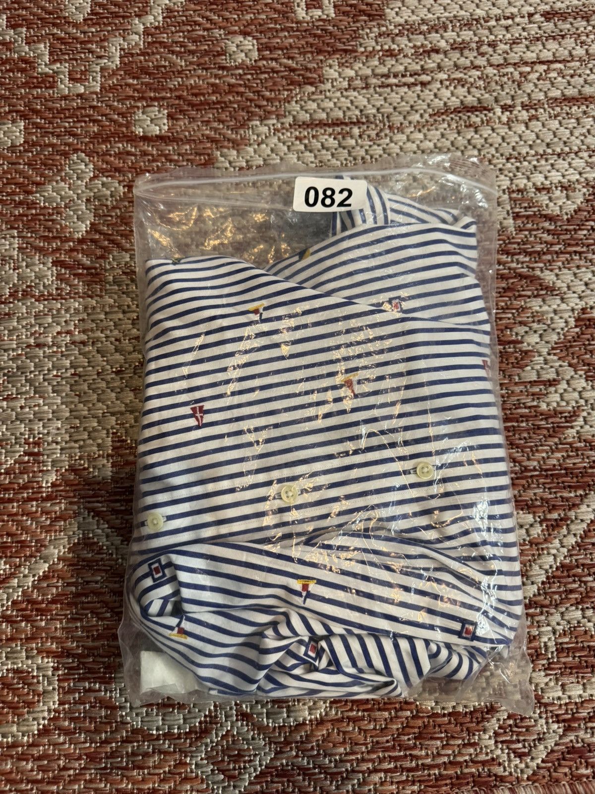 Polo Ralph Lauren Ralph Lauren Yacht Boat Shirt Sz XXL Navy White Mens Size US XXL / EU 58 / 5 - 4 Thumbnail