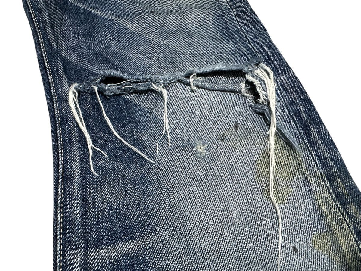 Japanese Brand 🔥Japanese Kuro Cropped Denim Distressed Frayed Oikawa Denim Size US 33 - 7 Thumbnail