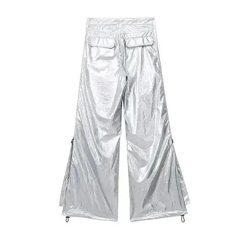 Designer × Japanese Brand Silver Pants Cargo Baggy Size US 32 / EU 48 - 2 Thumbnail