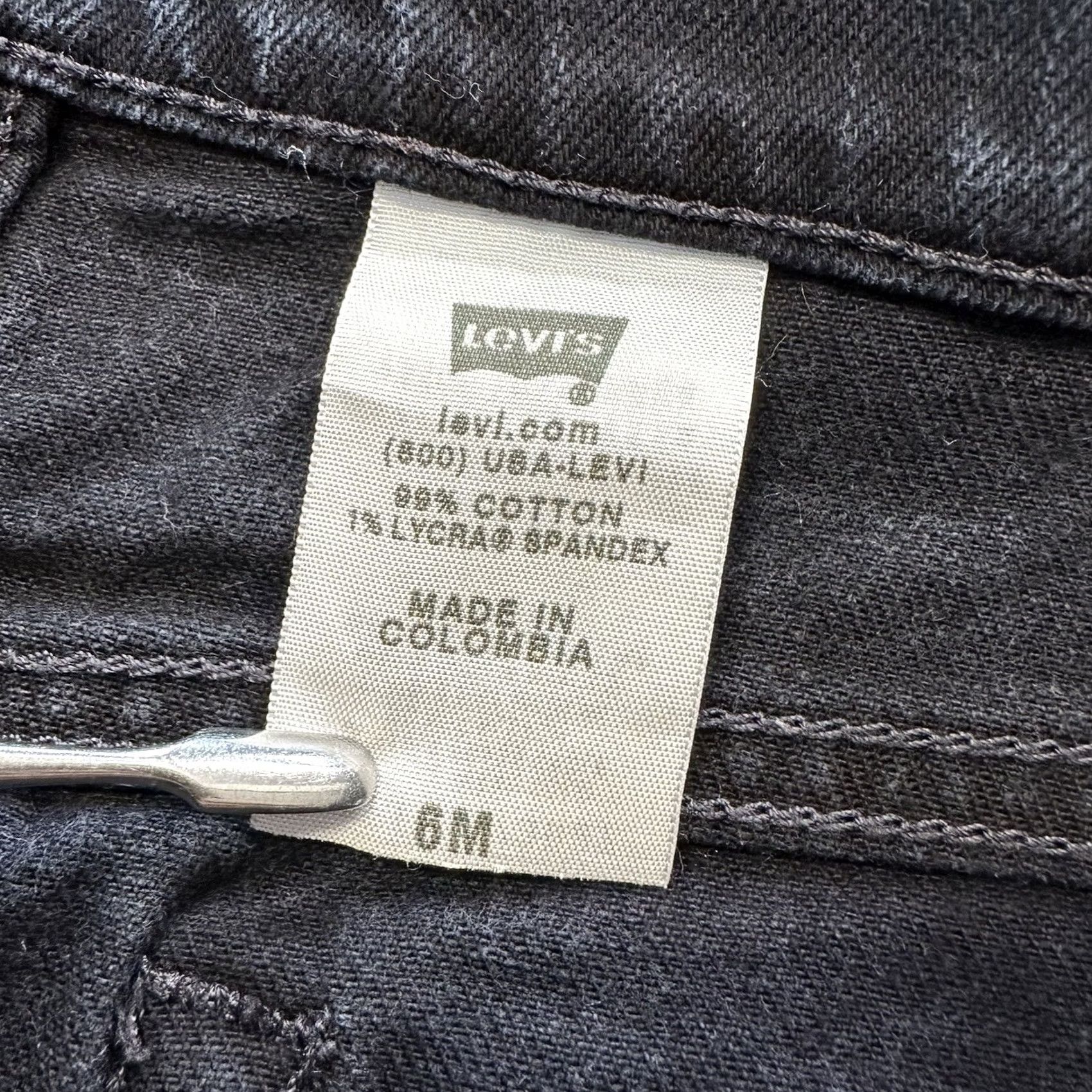 Levi's VINTAGE Levi's 515 Bootcut Jeans Women 6 Black Cotton Stretch Denim 30x30 Regular 5-Pocket Design Mens Size 30" / US 8 / IT 44 - 5 Thumbnail