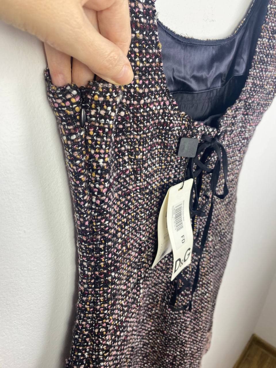 Dolce & Gabbana Dolce&Gabbana tweed mini dress lace up back size S Size S / US 4 / IT 40 - 11 Thumbnail