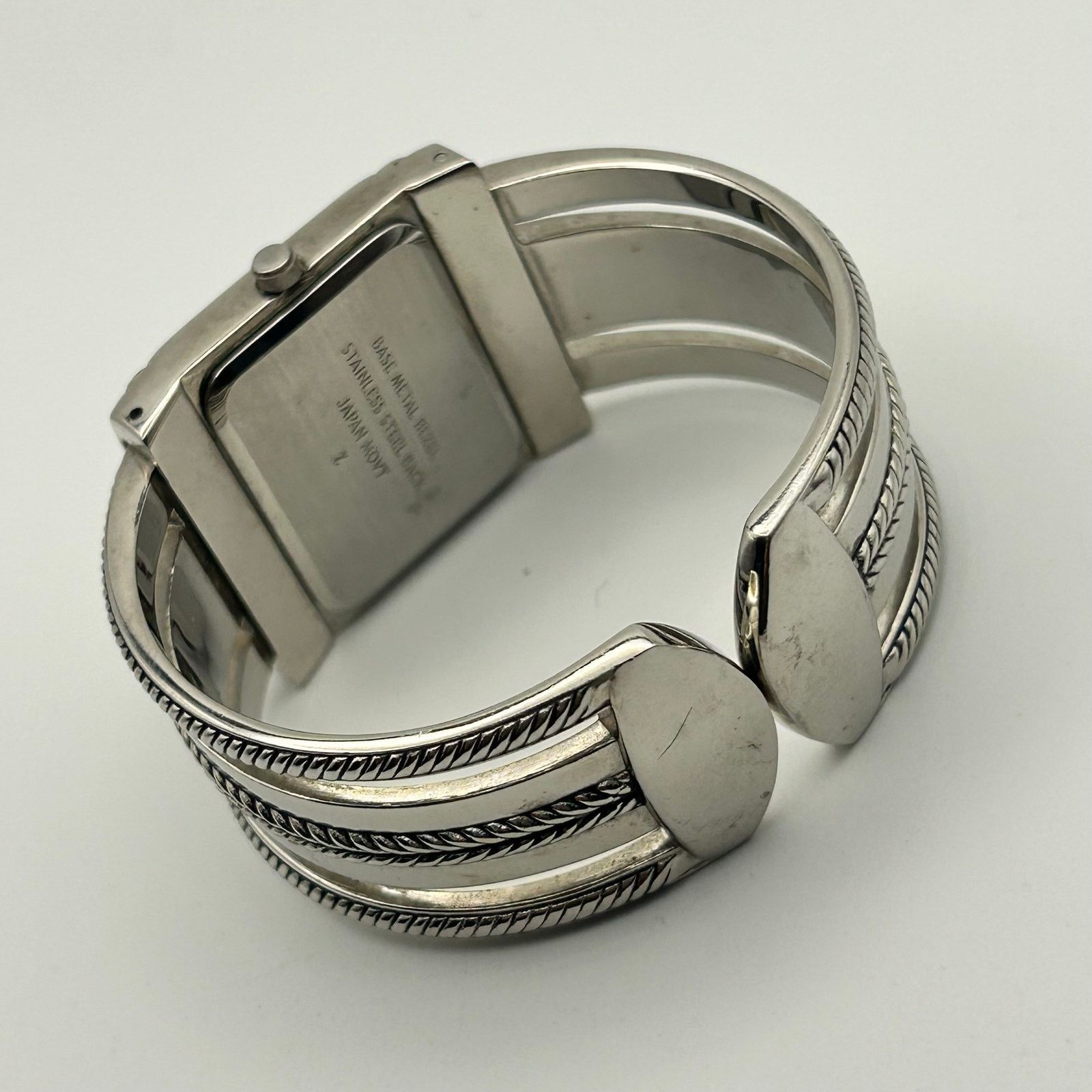 Other Premier Designs Silver Tone Square Dial Quartz Bangle Watch Size ONE SIZE - 5 Thumbnail