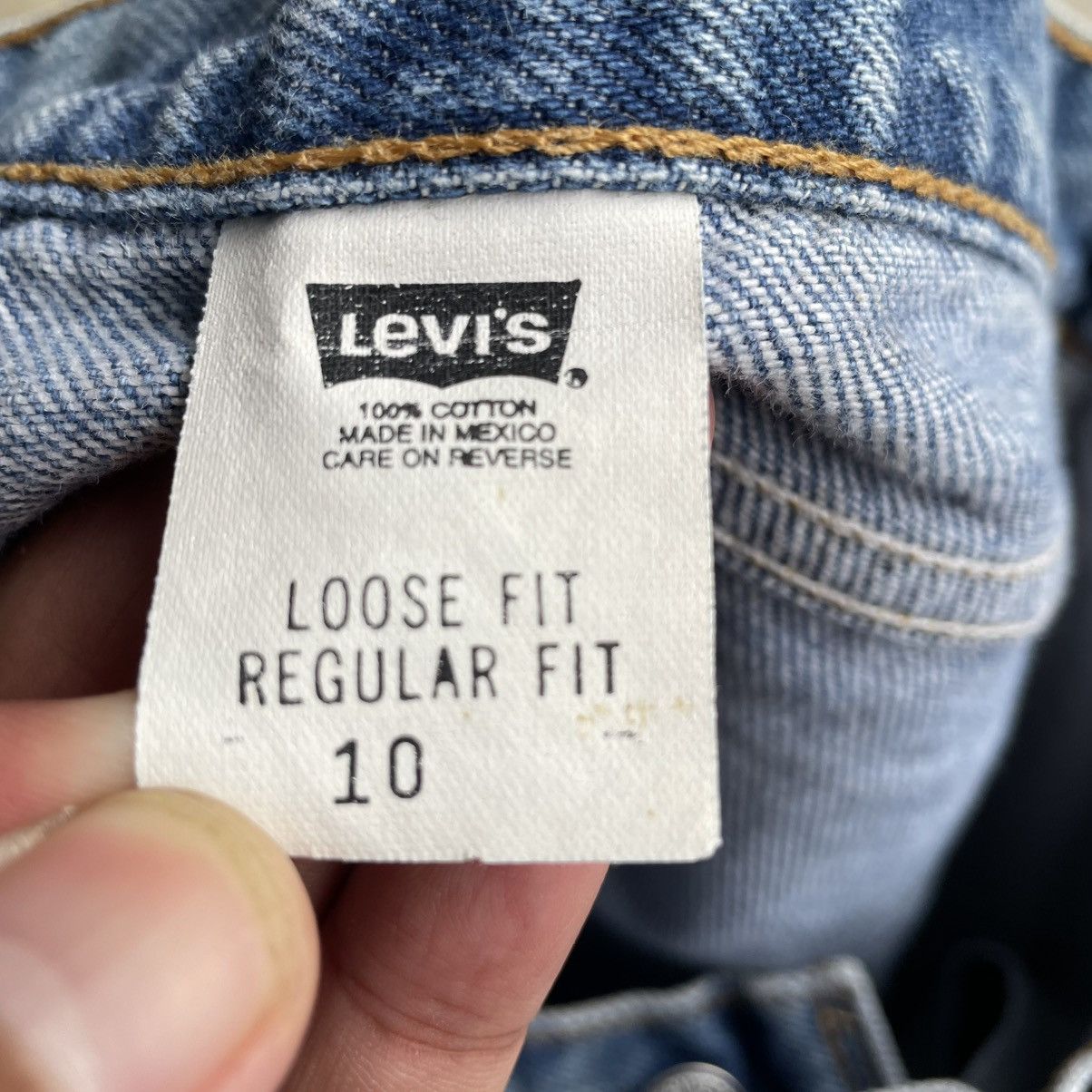 Levi's Vintage Clothing 🔥Vintage 90s Levis Stoned Washed Loose Fit Denim Jeans Size US 31 - 12 Thumbnail