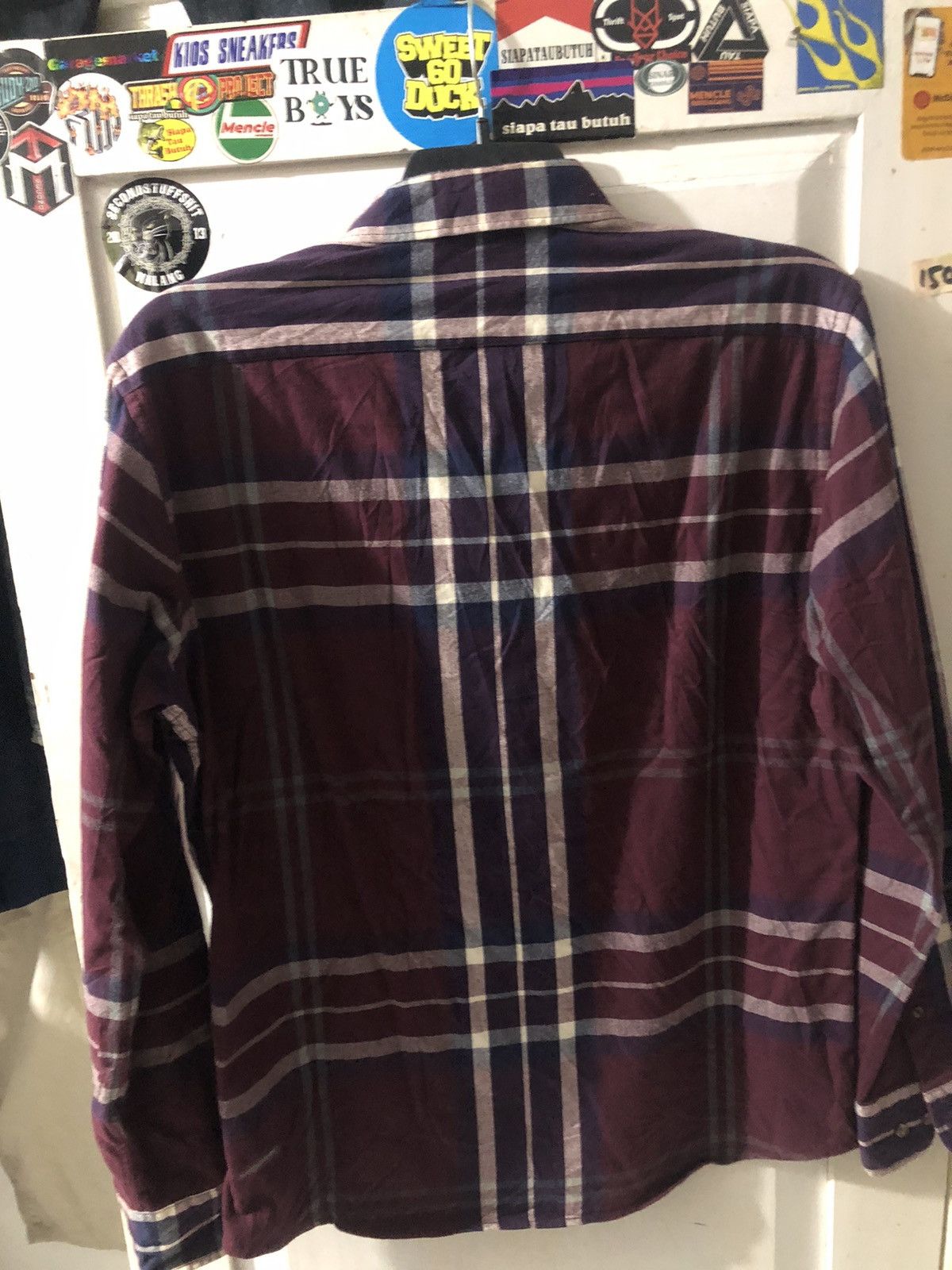 Flannel × Vintage FLANNEL x BEANPOLE REDWINE Size US L / EU 52-54 / 3 - 9 Thumbnail