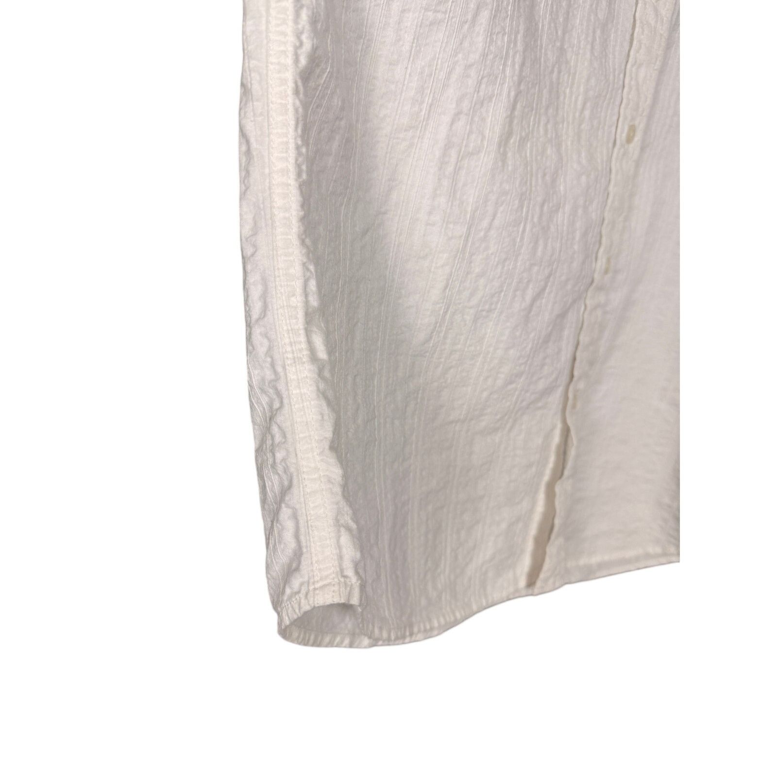 Raw State Vtg Y2K Raw State Velvet Cross White L/S Button Down Shirt Size US XL / EU 56 / 4 - 8 Thumbnail