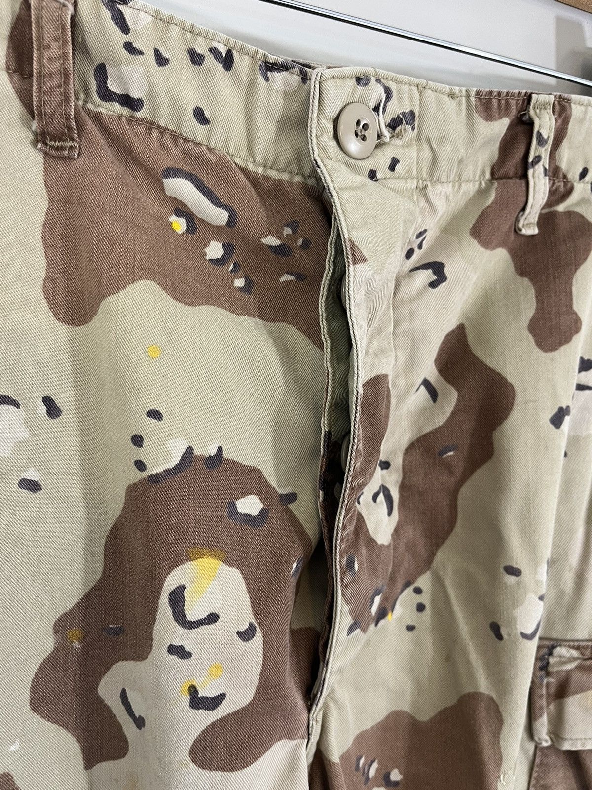 Vintage Thrashed Cut Off Raw Hem Desert Camo Cargo Military Pants Size US 36 / EU 52 - 12 Thumbnail