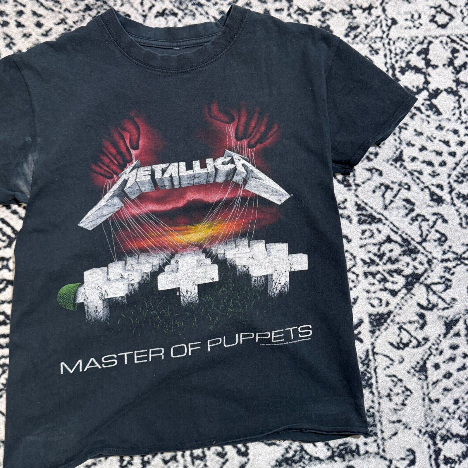 Vintage Black Cotton T-Shirt Size S Master Of Puppets Y2K 90s Size US S / EU 44-46 / 1 - 4 Thumbnail